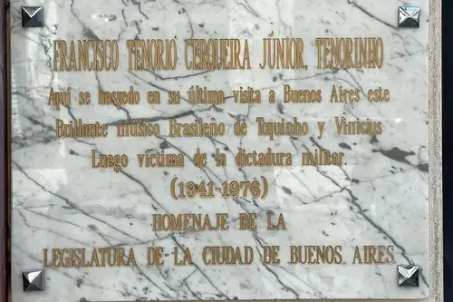 Placa no Hotel Normandie